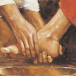 Lavement des pieds comme testament du service fraternel