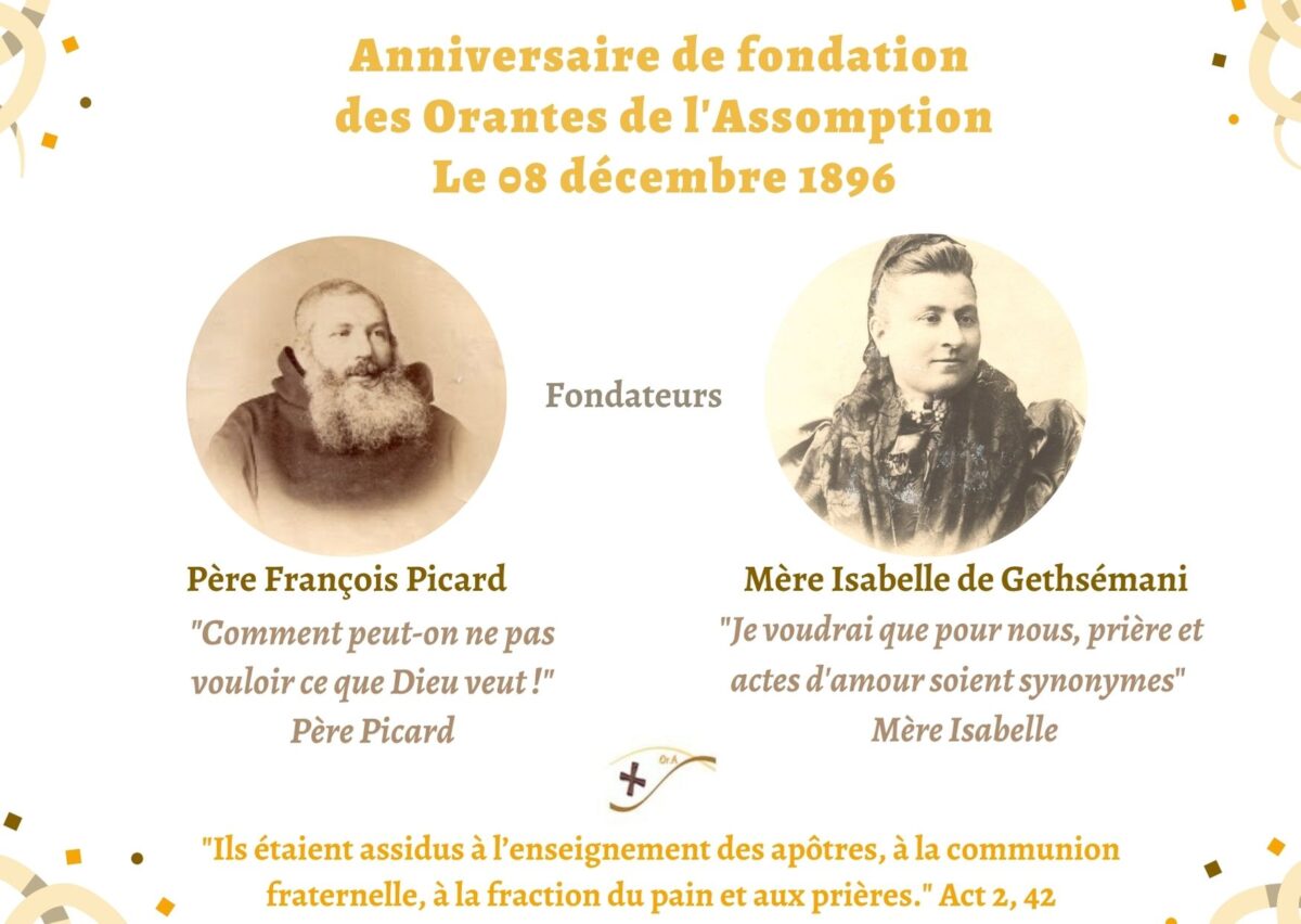 Anniversaire de fondation Orantes de l'Assomption