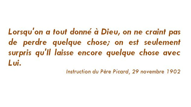 Pensées du Père François Picard